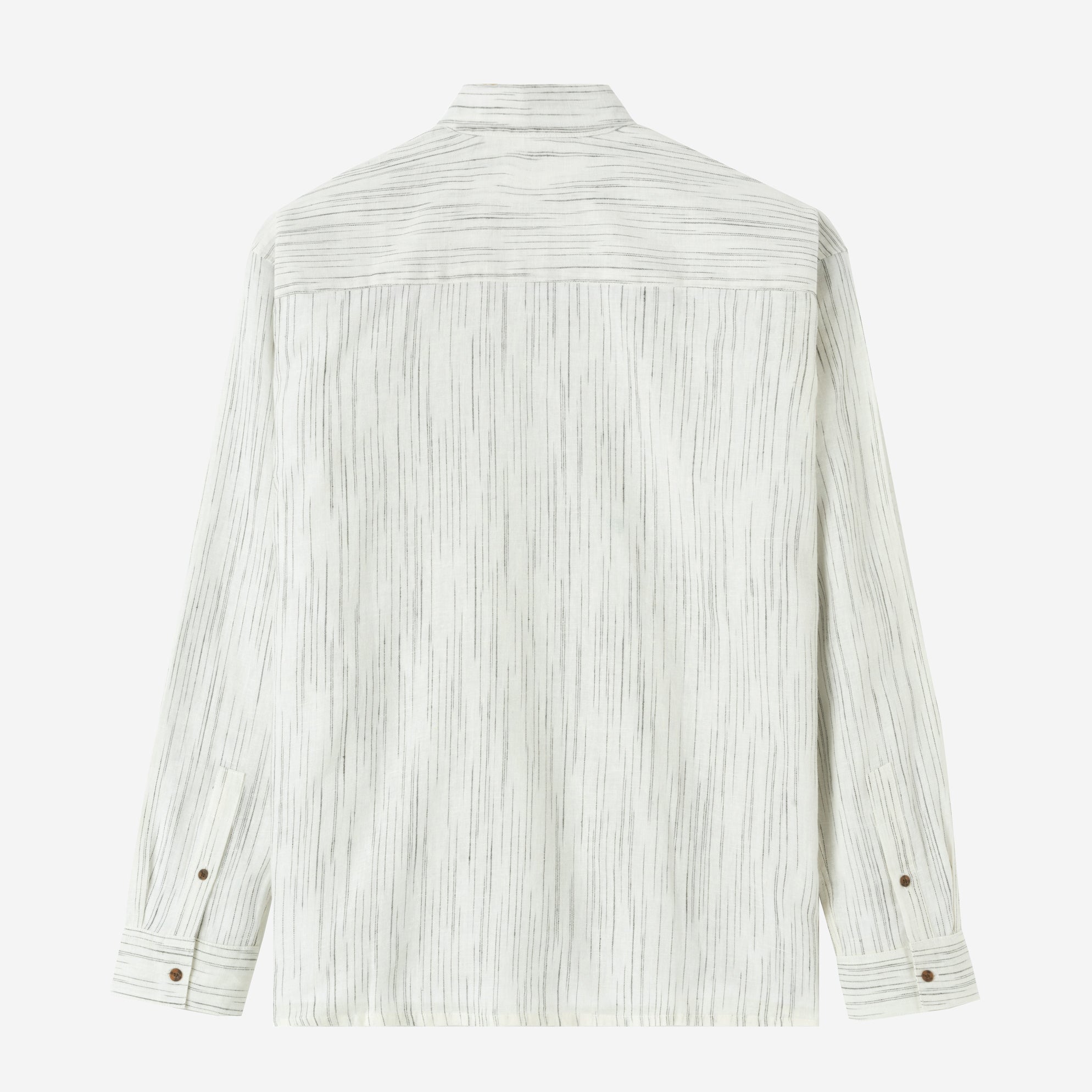 FACTORY SALE - Sunny Vacation Long Sleeve Striped Shirt - White Black