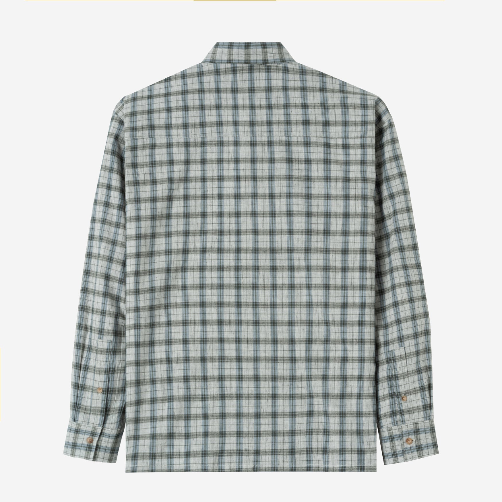 FACTORY SALE - Sunny Vacation Long Sleeve Plaid Shirt - Grey