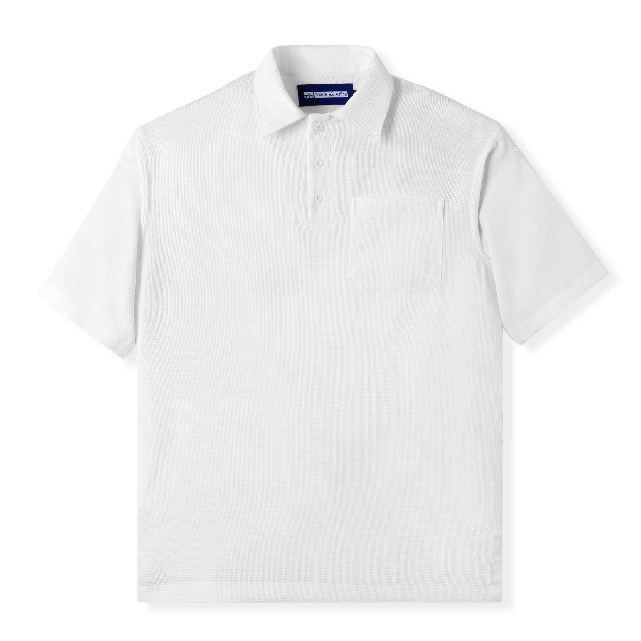 FACTORY SALE - Waffle Polo - White