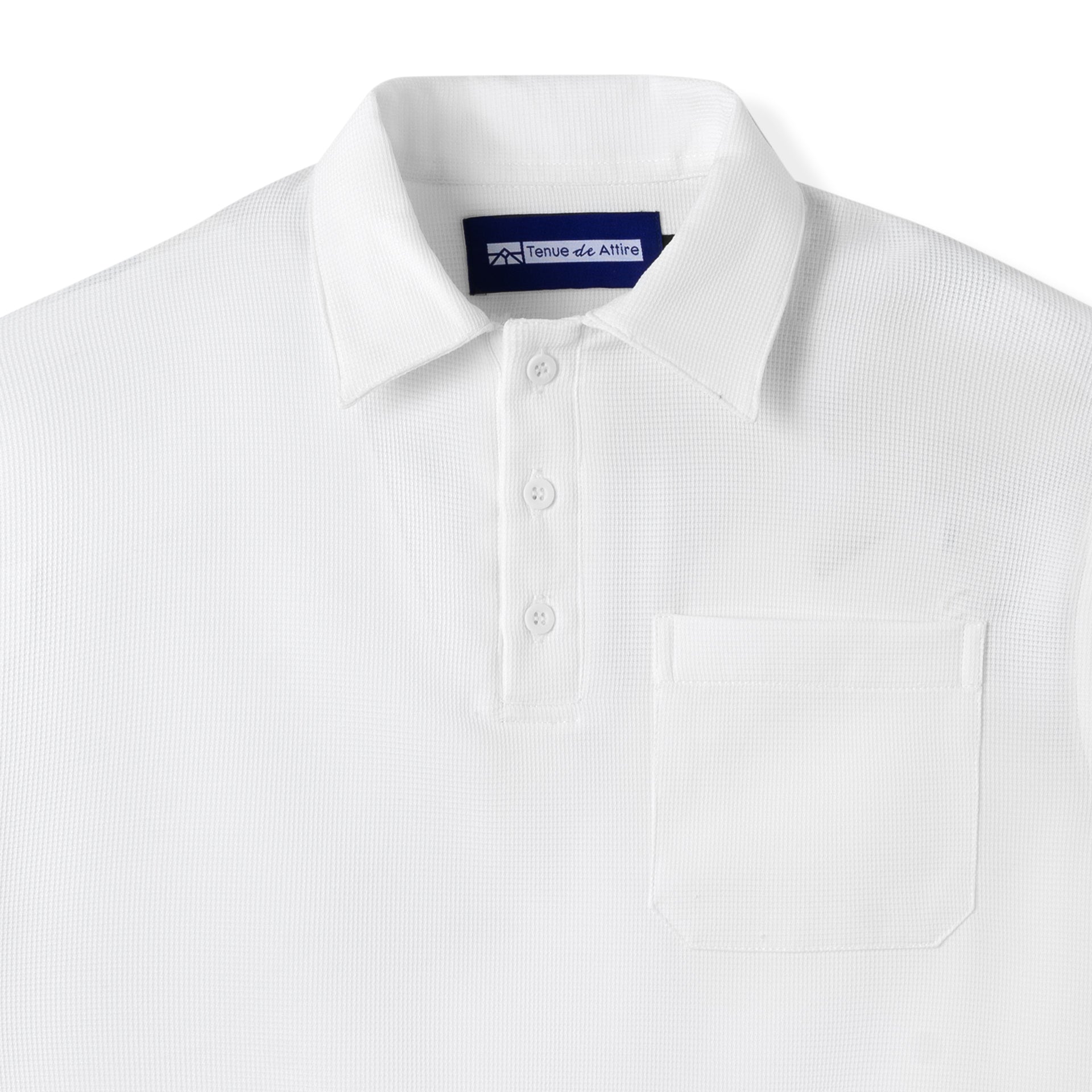 FACTORY SALE - Waffle Polo - White