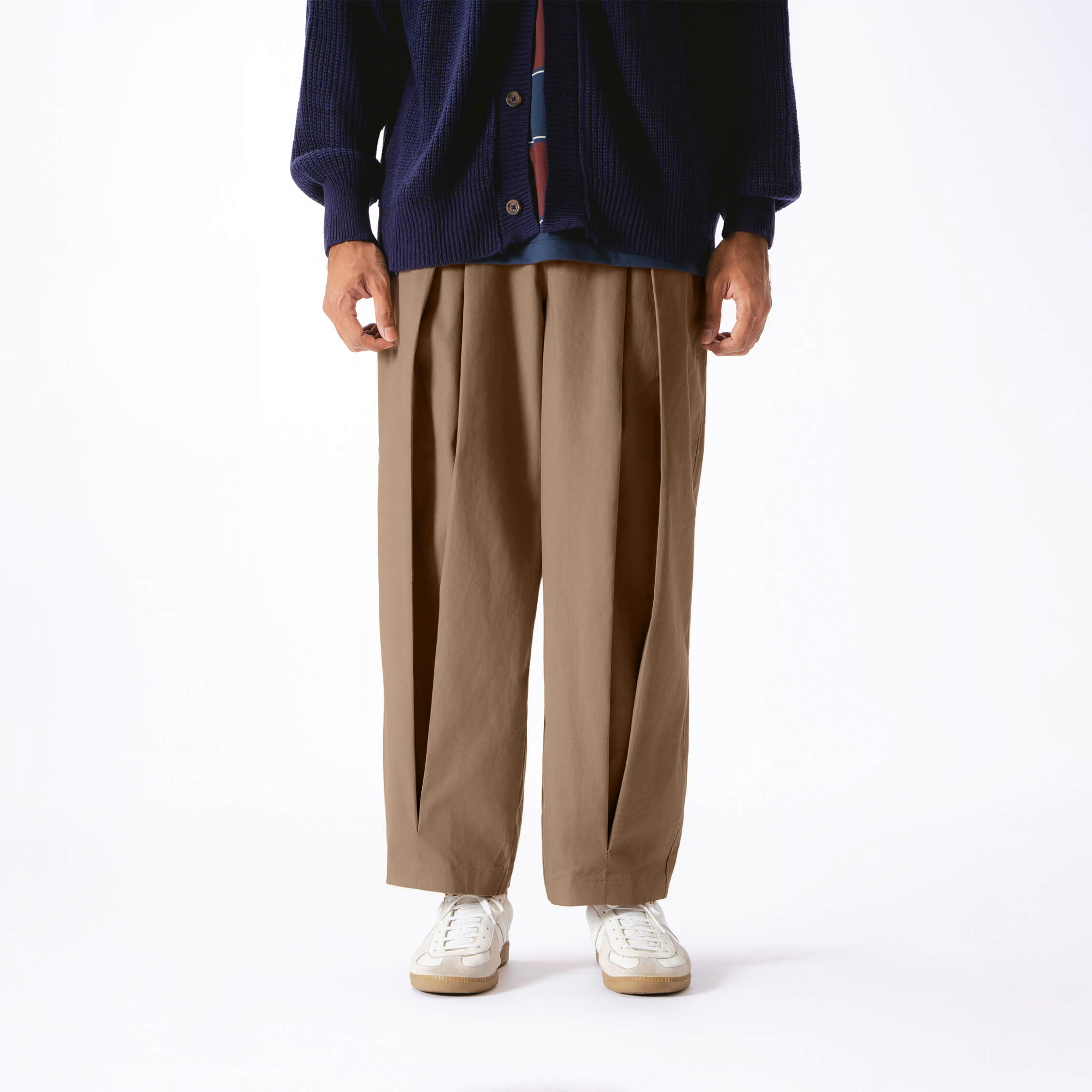 Parisian Pleats Pants - Cream