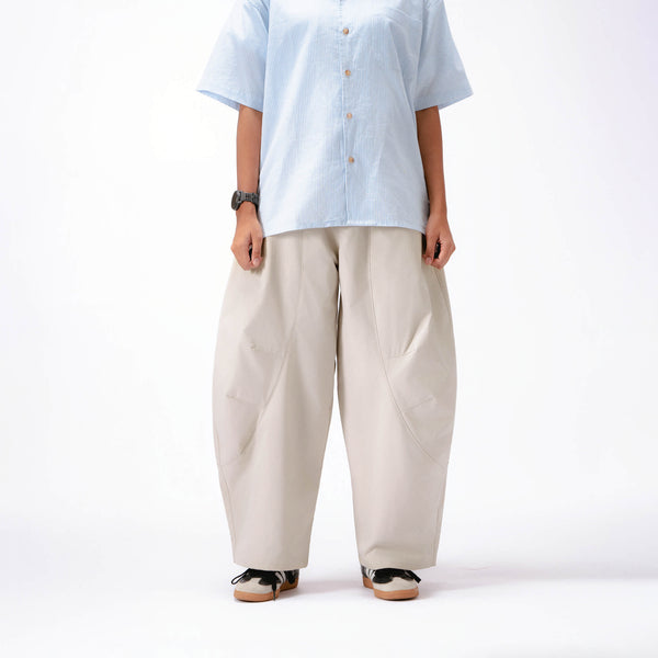 Women Parisian Barrel Pants - Cream