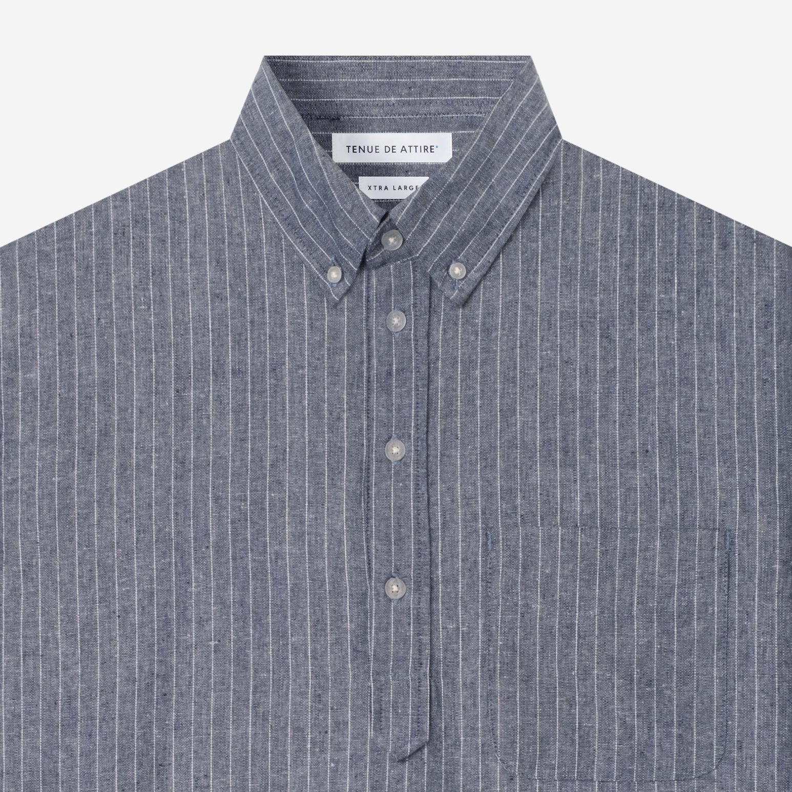By The Hours Stripes Pull over long Sleeve Shirt Stripes Dust Navy