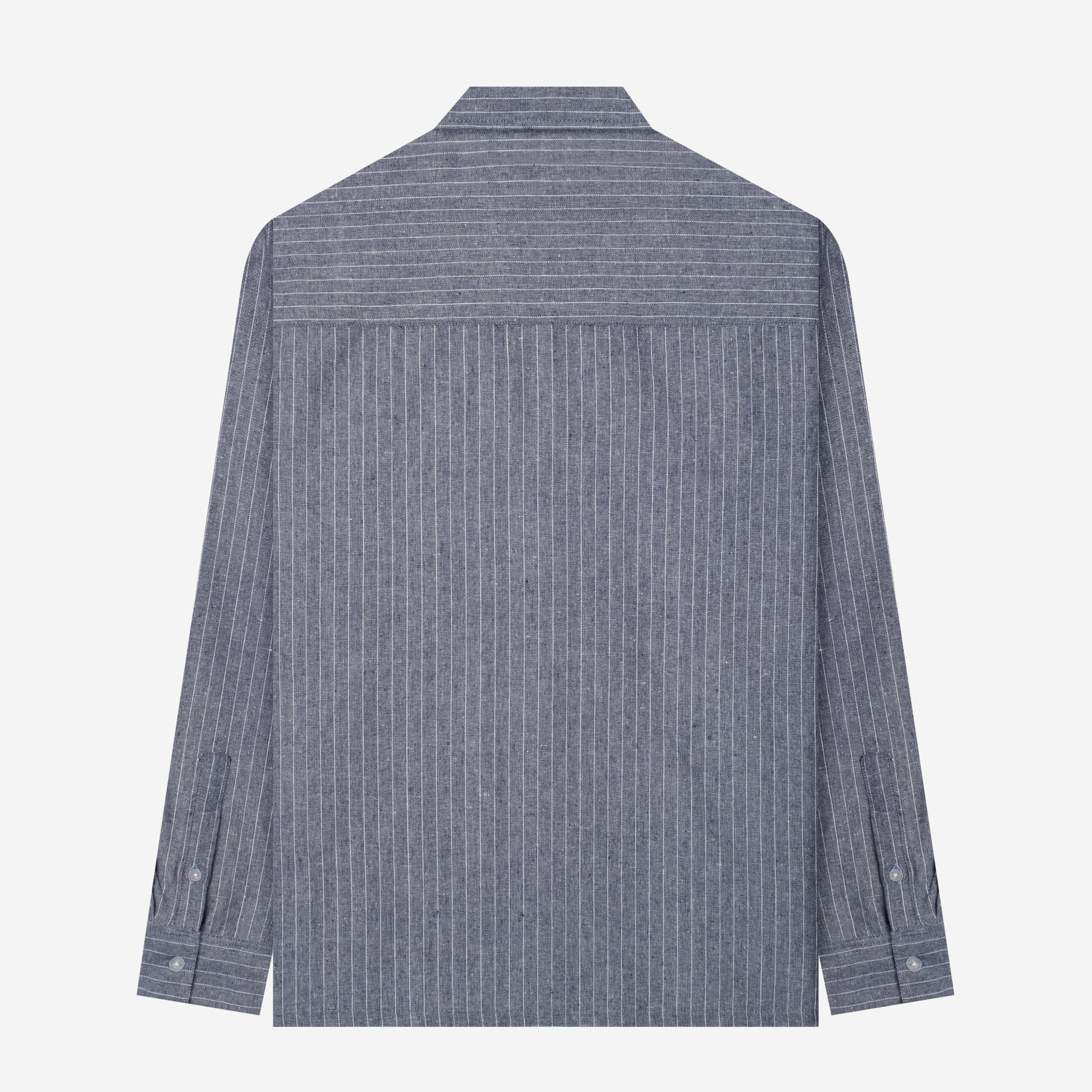 By The Hours Stripes Pull over long Sleeve Shirt Stripes Dust Navy