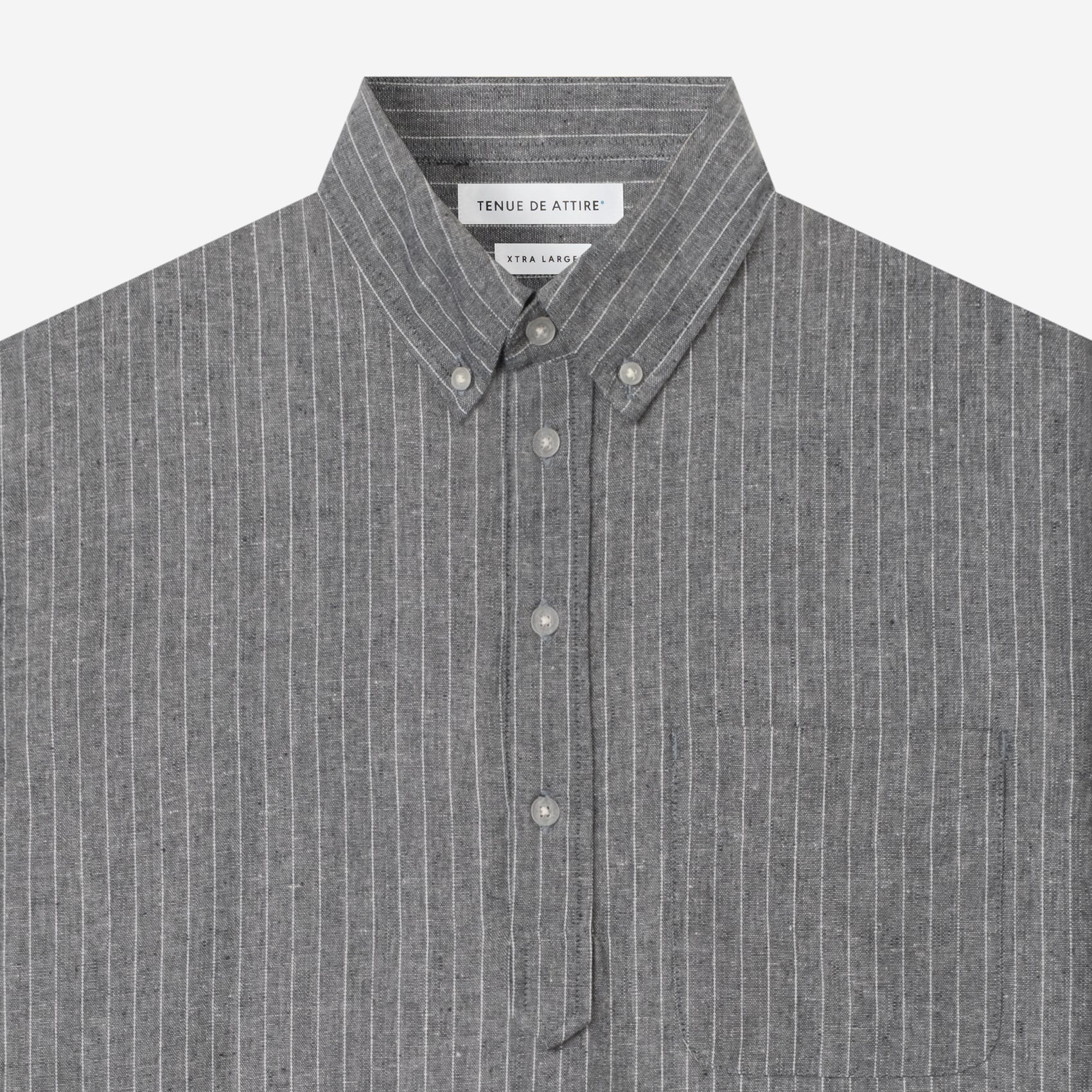 By The Hours Stripes Pull over long Sleeve Shirt Stripes Dark Grey