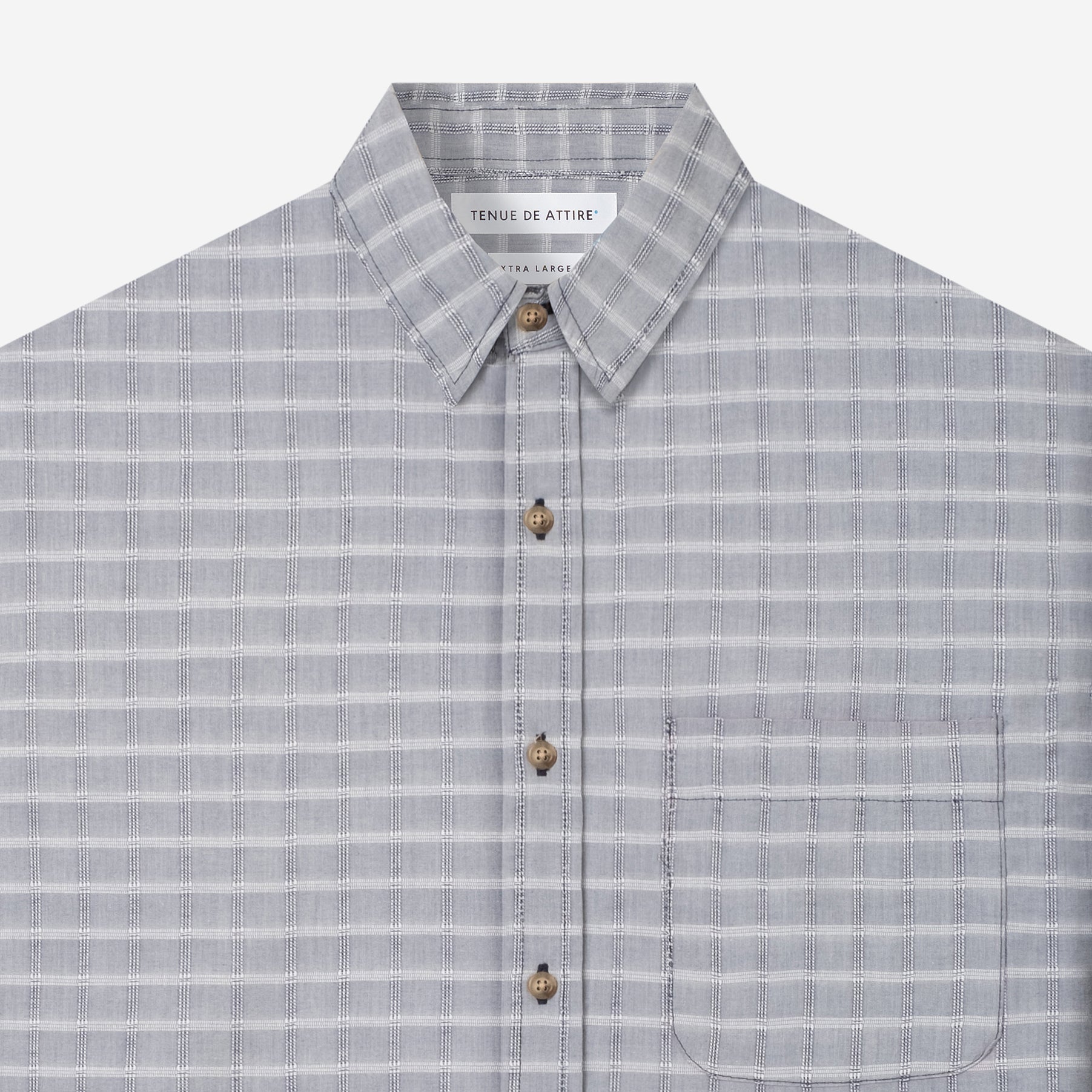 By The Hours Plaids Regular Long Sleeve Shirt Checkers Bright White