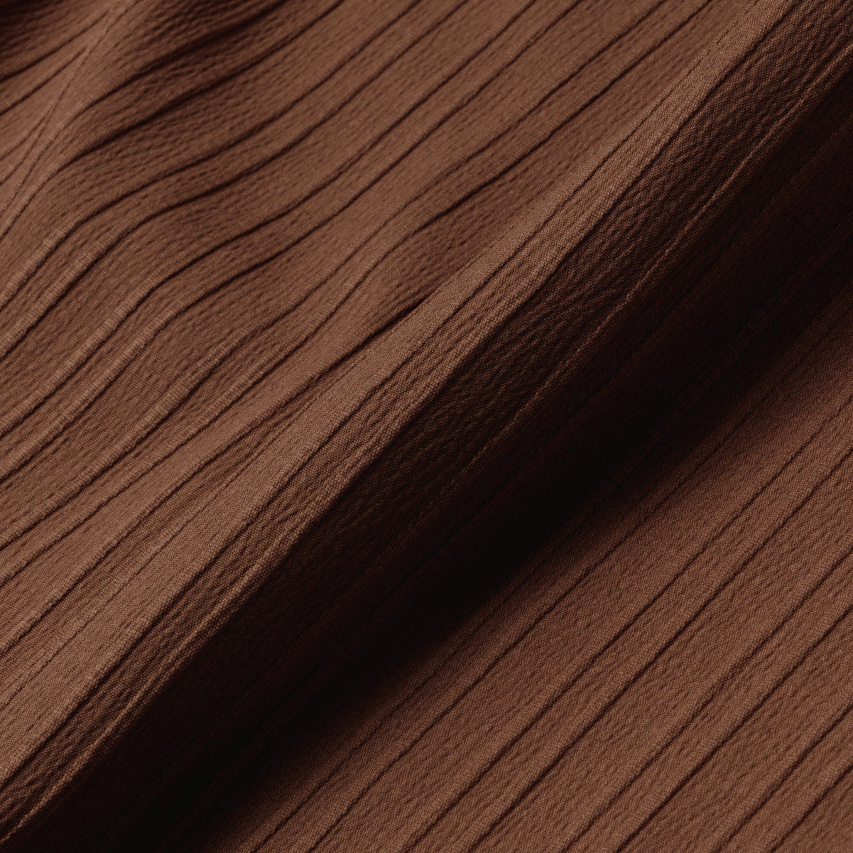 Le Ramdane Band Collar Two Pockets Striped Long Sleeve Shirt - Dark Brown