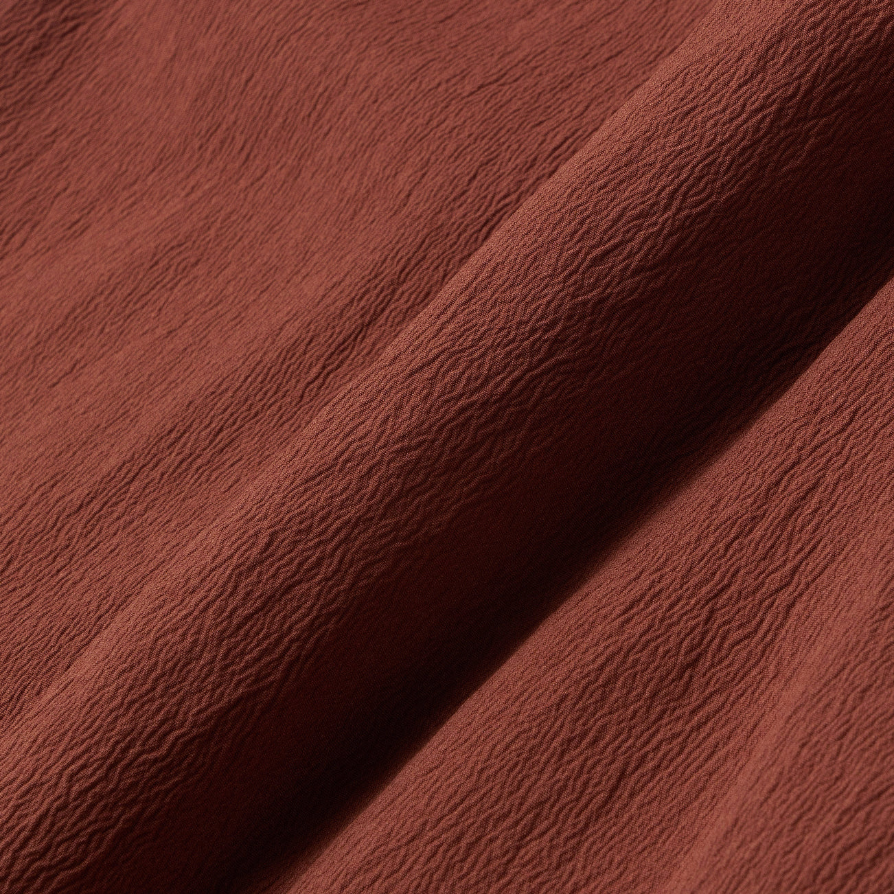 Le Ramdane Band Collar Hidden Button Long Sleeve Shirt - Maroon