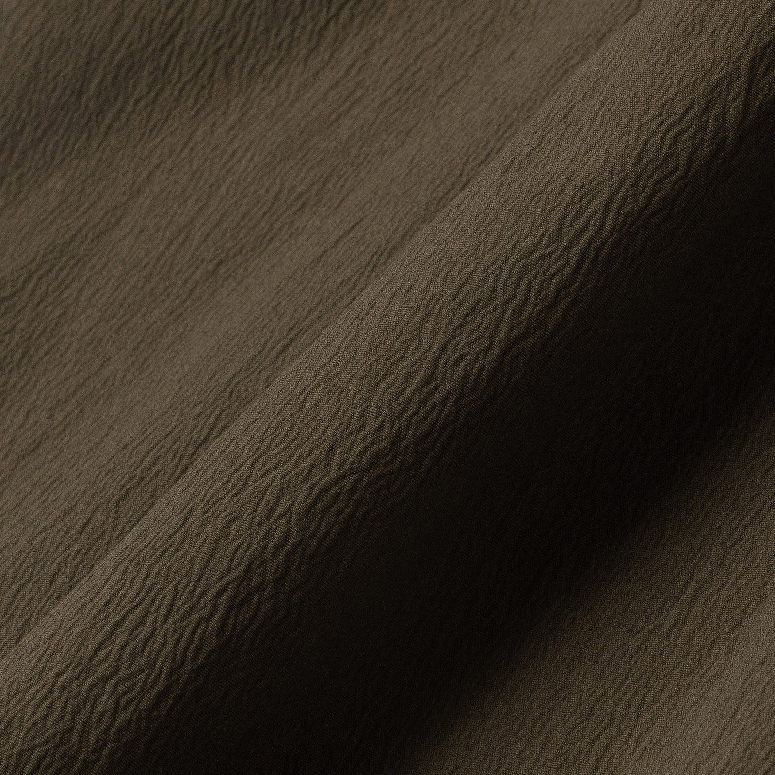 Le Ramdane Band Collar Hidden Button Two Tone Long Sleeve Shirt - Olive