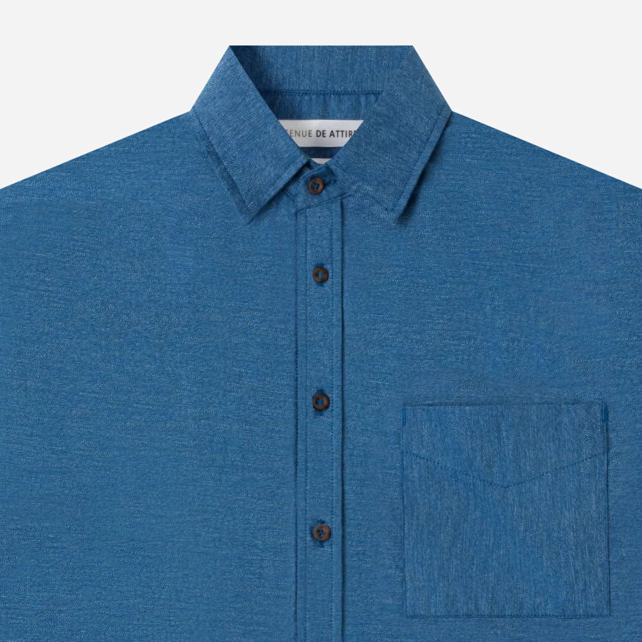 FACTORY SALE - Le Ramdane Long Sleeve Shirt - Blue