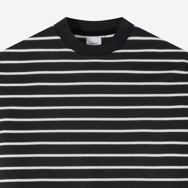 Everyday Stripes Tees - Black White