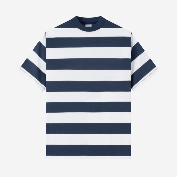 Everyday Stripes Tees - White Navy