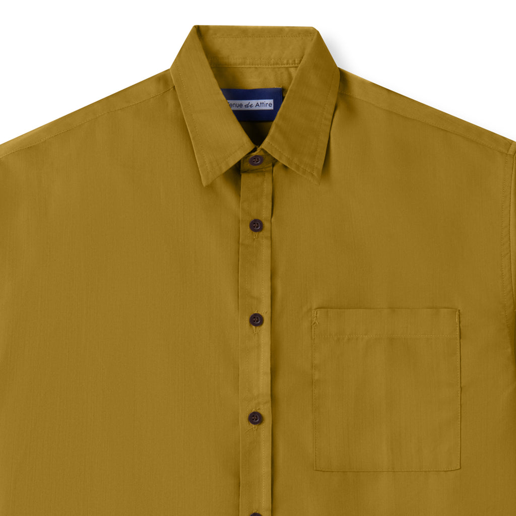 Kemeja Lengan Pendek Tenue de Attire The Prep Shirt Regular Dark