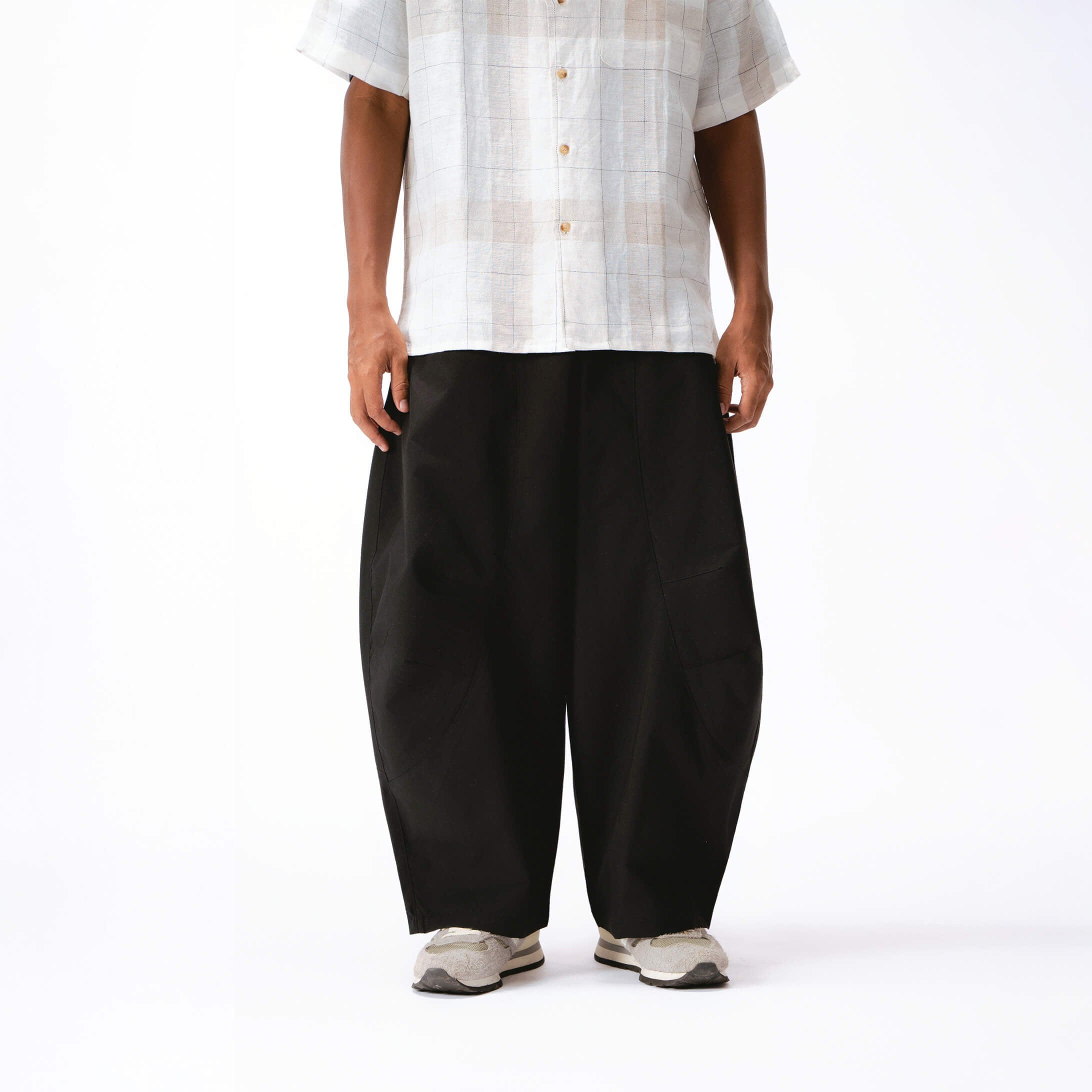 Parisian Barrel Pants - Black