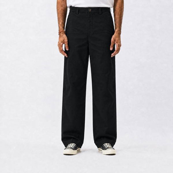 Twill Straight Leg Workpants - Black