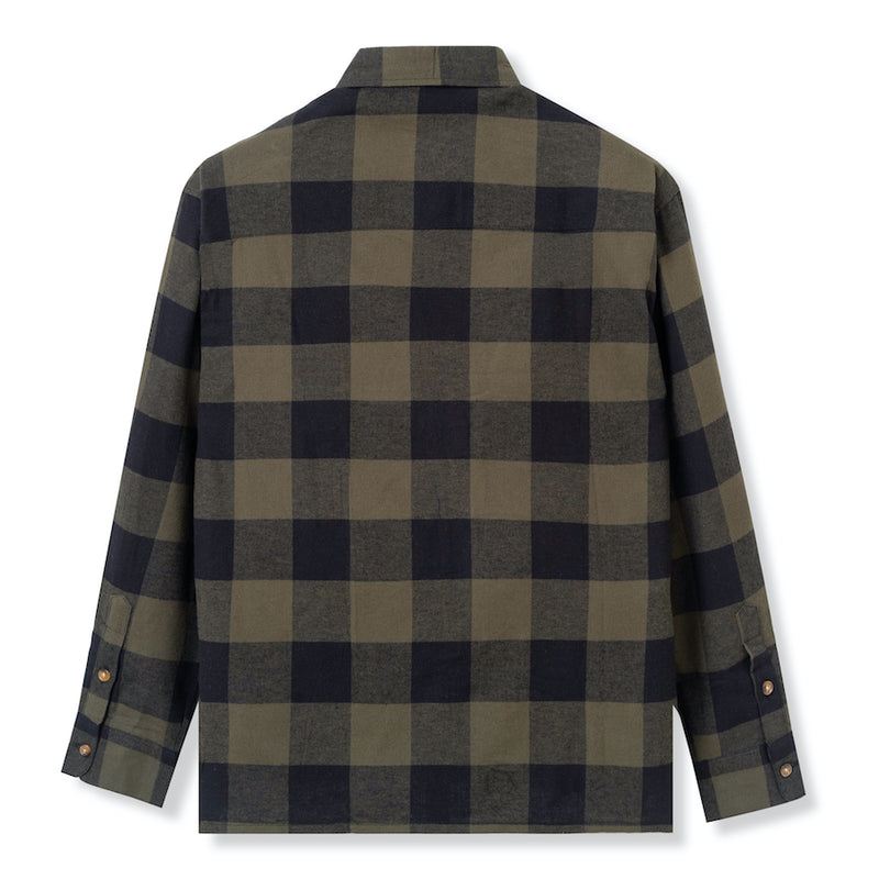 Everyday Flannel Long Sleeve - Olive Square