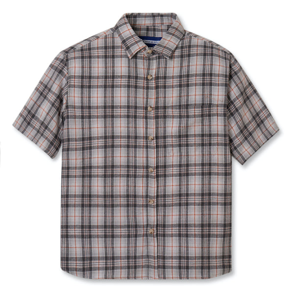 Everyday Flannel Short Sleeve - Grey Lines