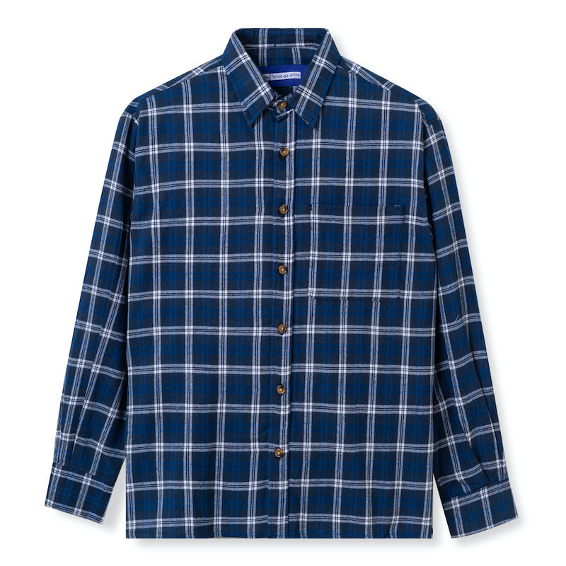 Everyday Flannel Long Sleeve - Blue Red