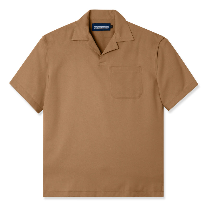 French Ivy Polo Short Sleeve - Soft Brown