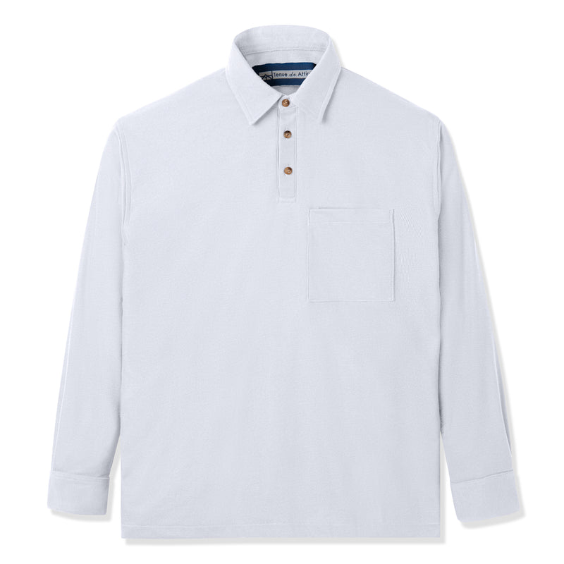 Parisian Polo Long Sleeve - White