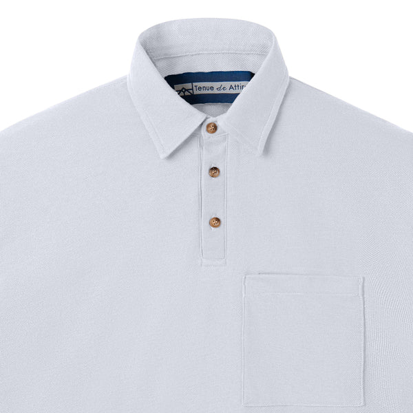 Parisian Polo Long Sleeve - White