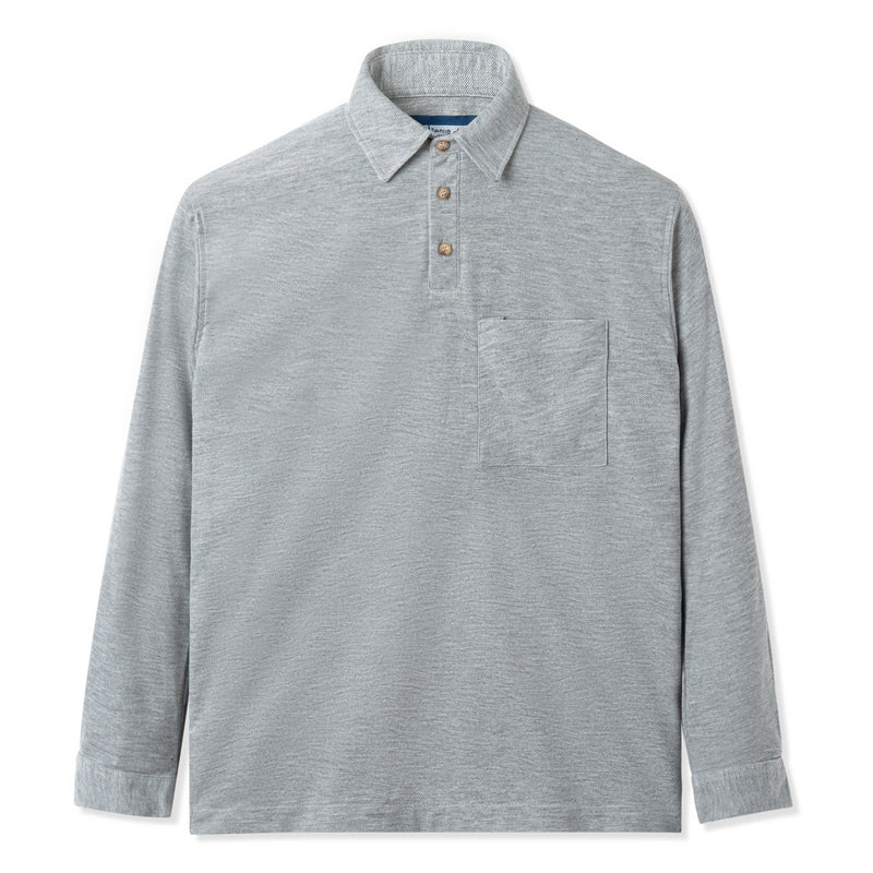 Parisian Polo Long Sleeve - Grey