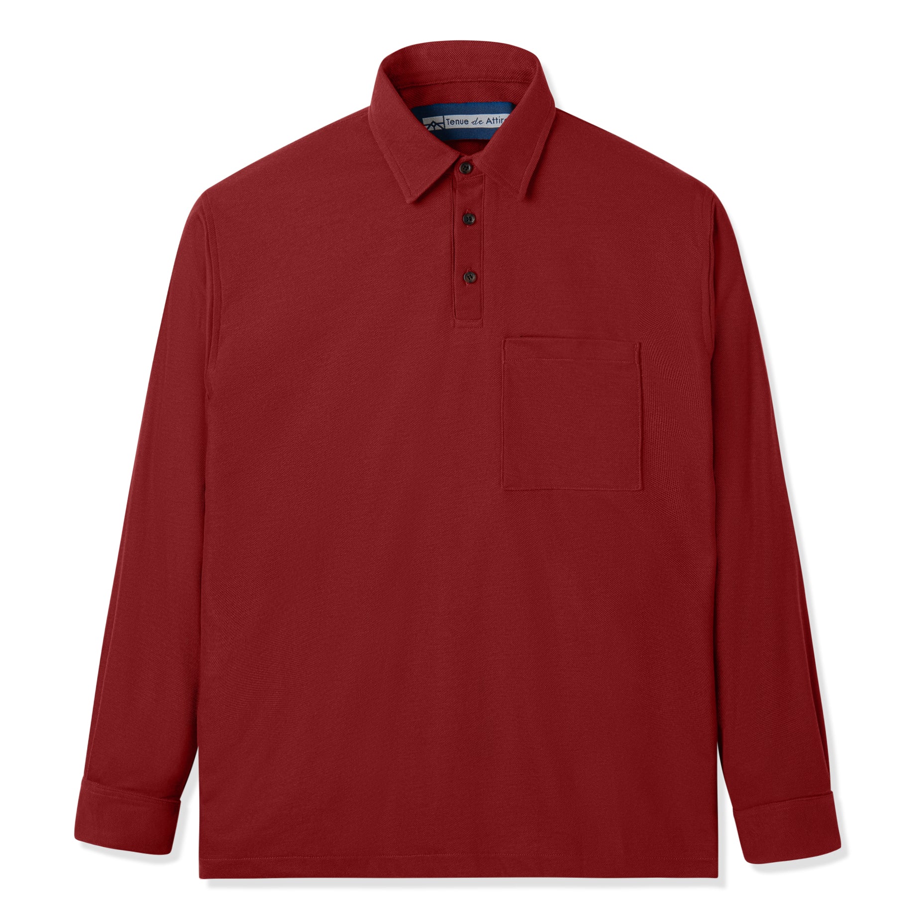 FACTORY SALE - Parisian Polo Long Sleeve - Maroon