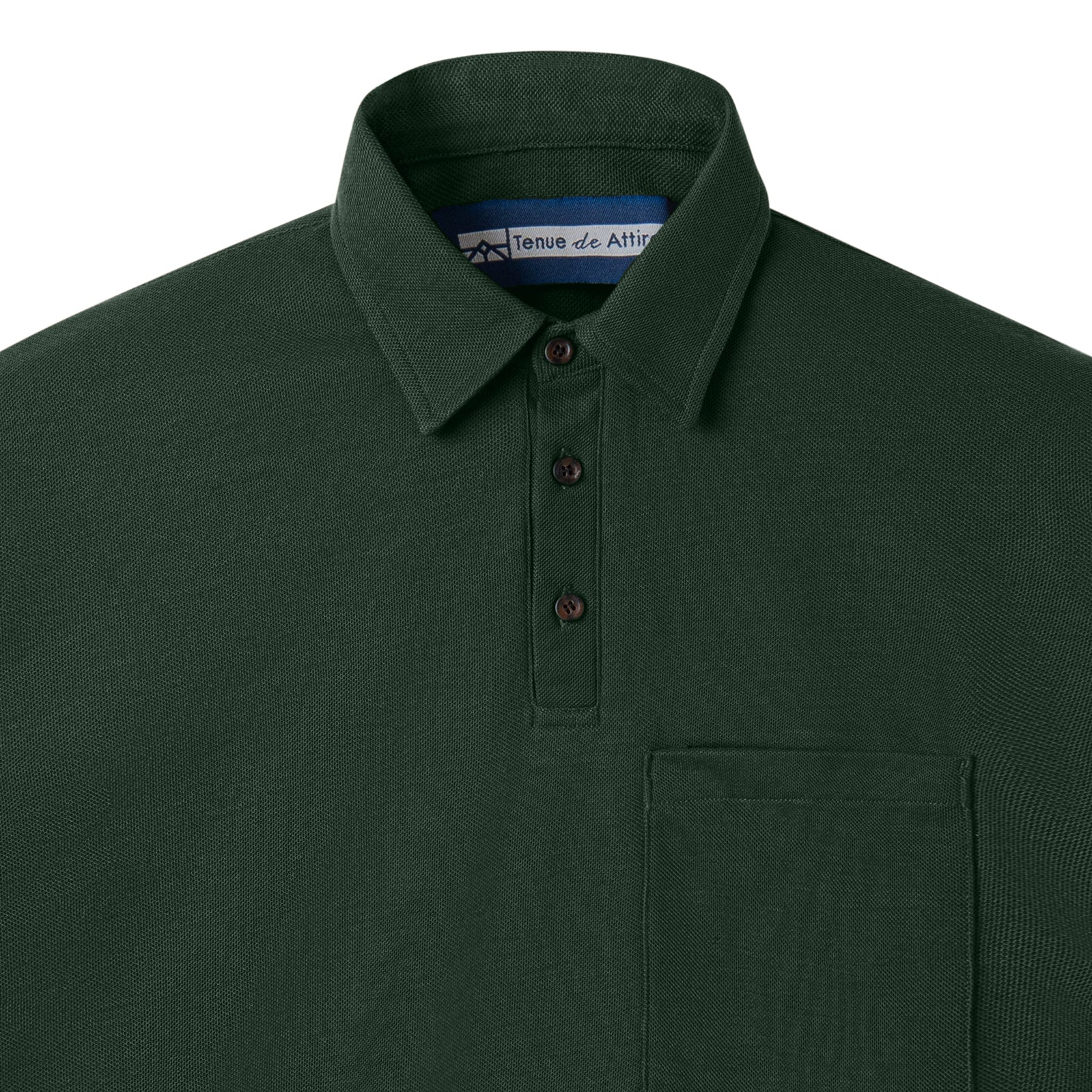 FACTORY SALE - Parisian Polo Long Sleeve - Deep Green