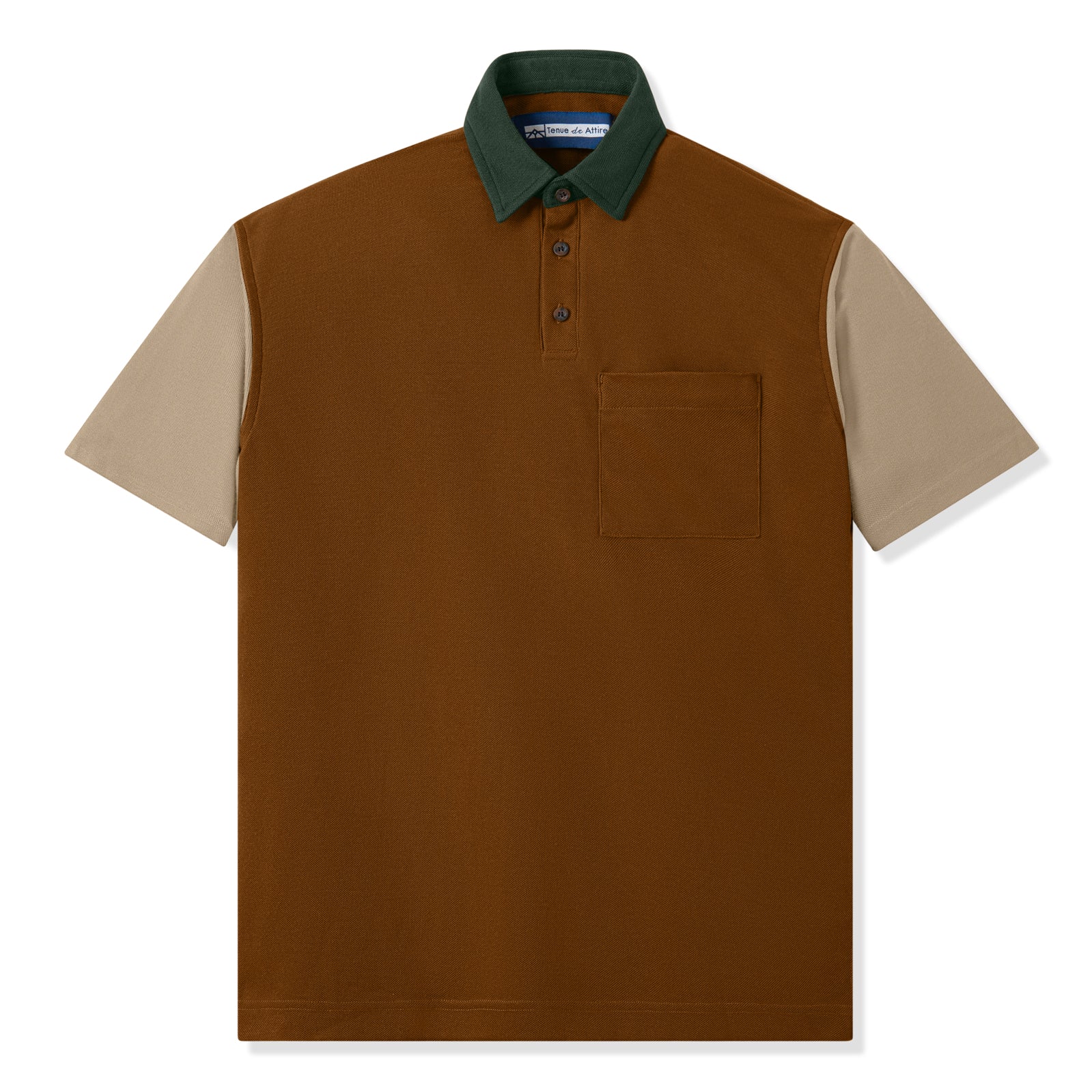 FACTORY SALE - Parisian Polo Tritone Short Sleeve - Brown