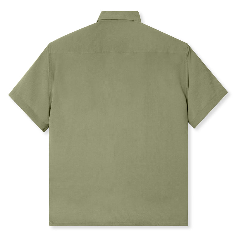 French Ivy Crinkle Short Sleeve - Soft Olive