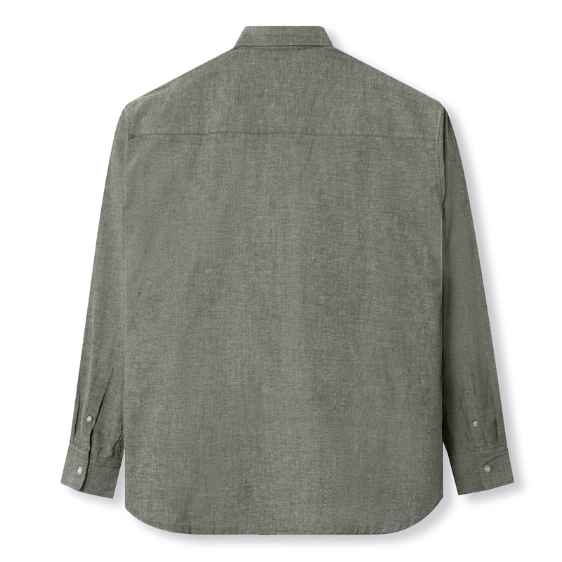 Parisian Oxford Long Sleeve Shirt - Dark Green