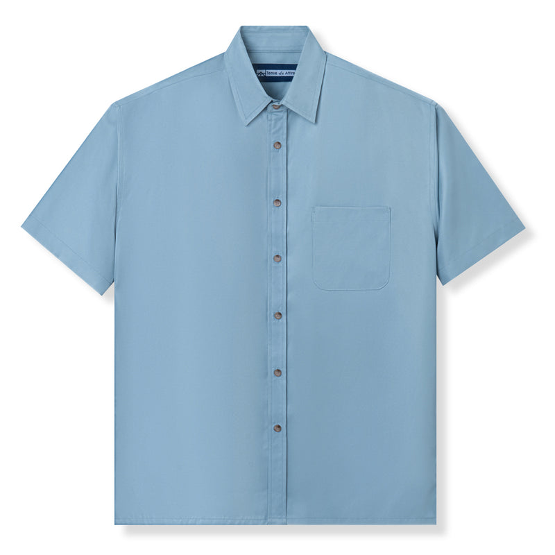Officine Short Sleeve Shirt - Soft Blue