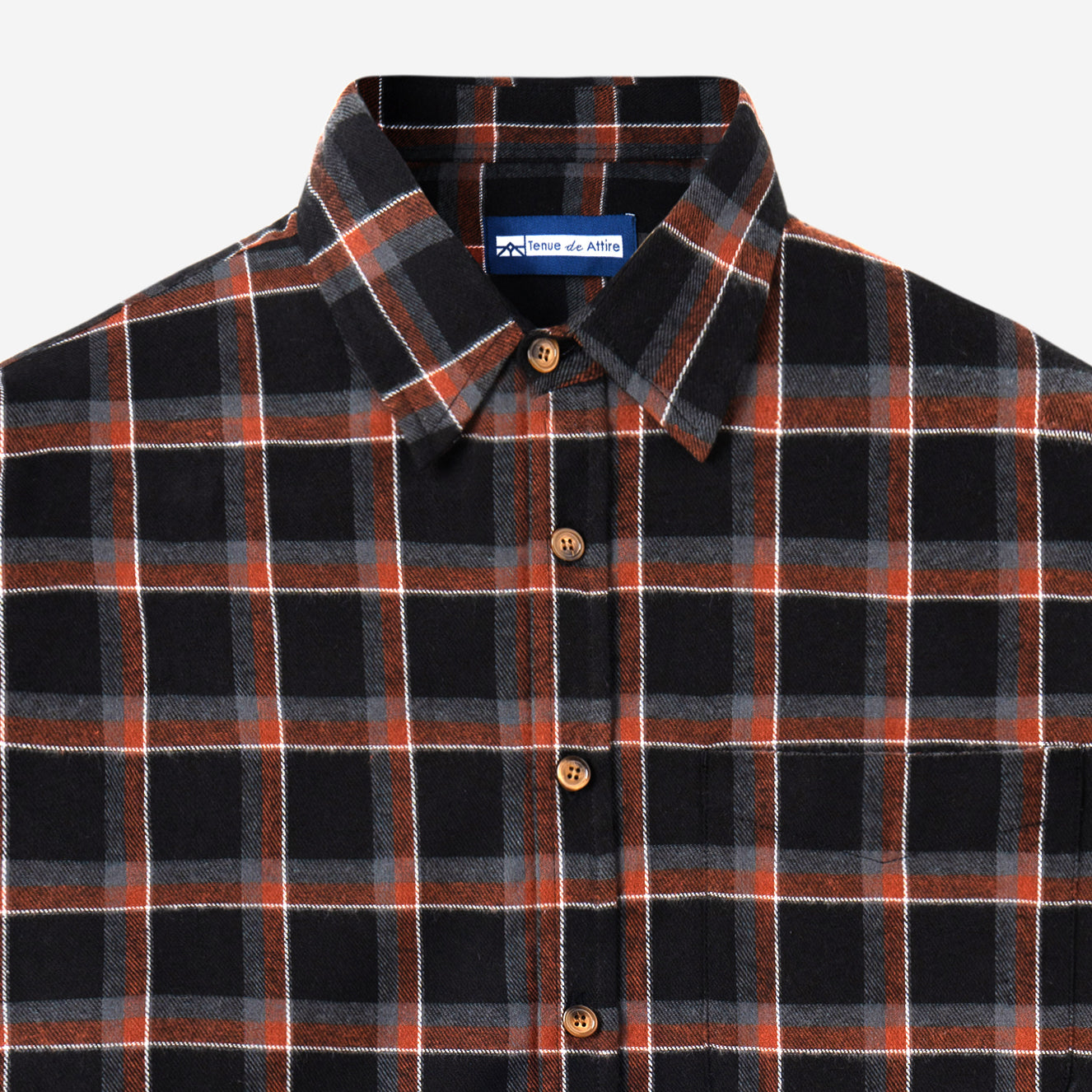 FACTORY SALE - Day to Day Flannel - Brown Black