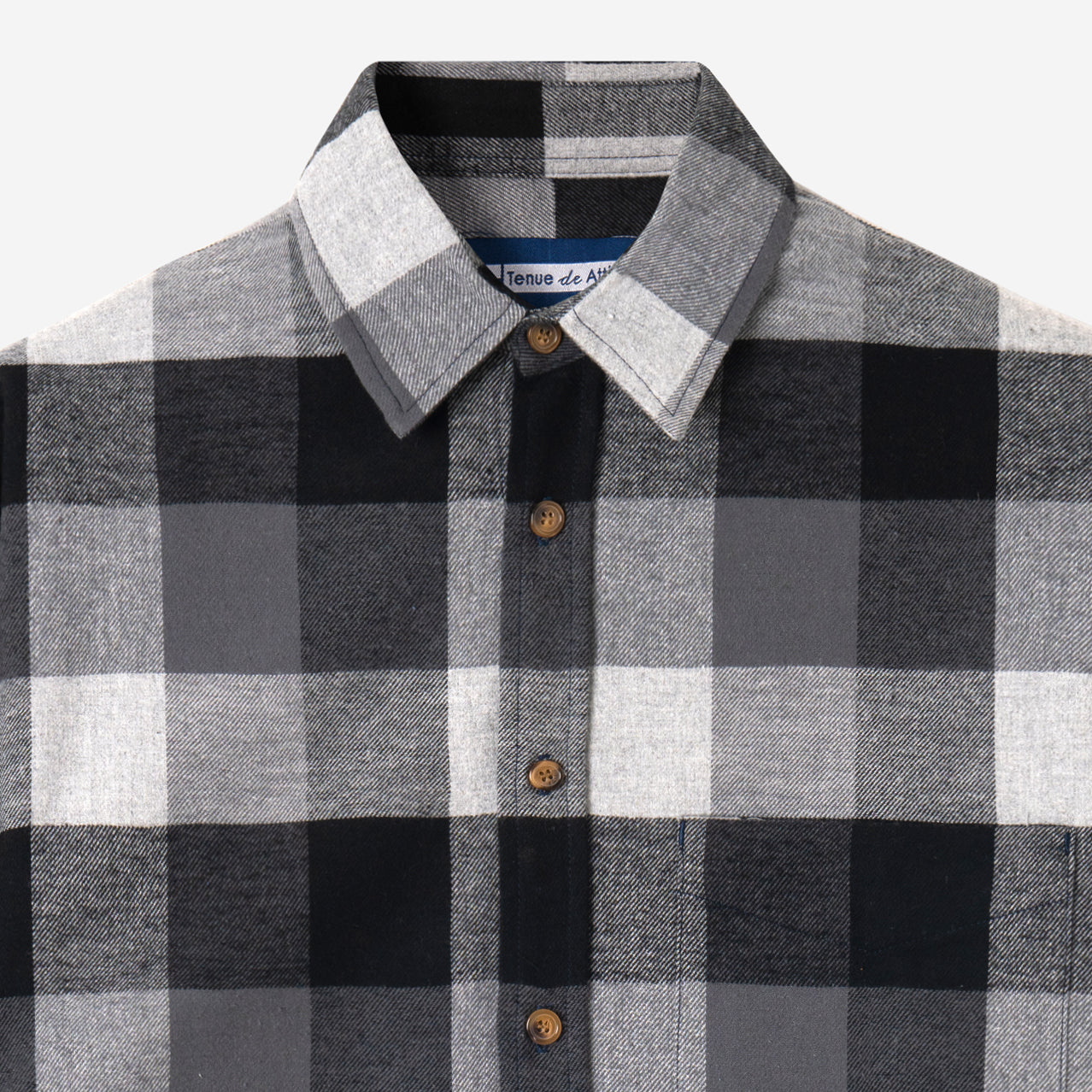 Day to Day Flannel - Grey Square