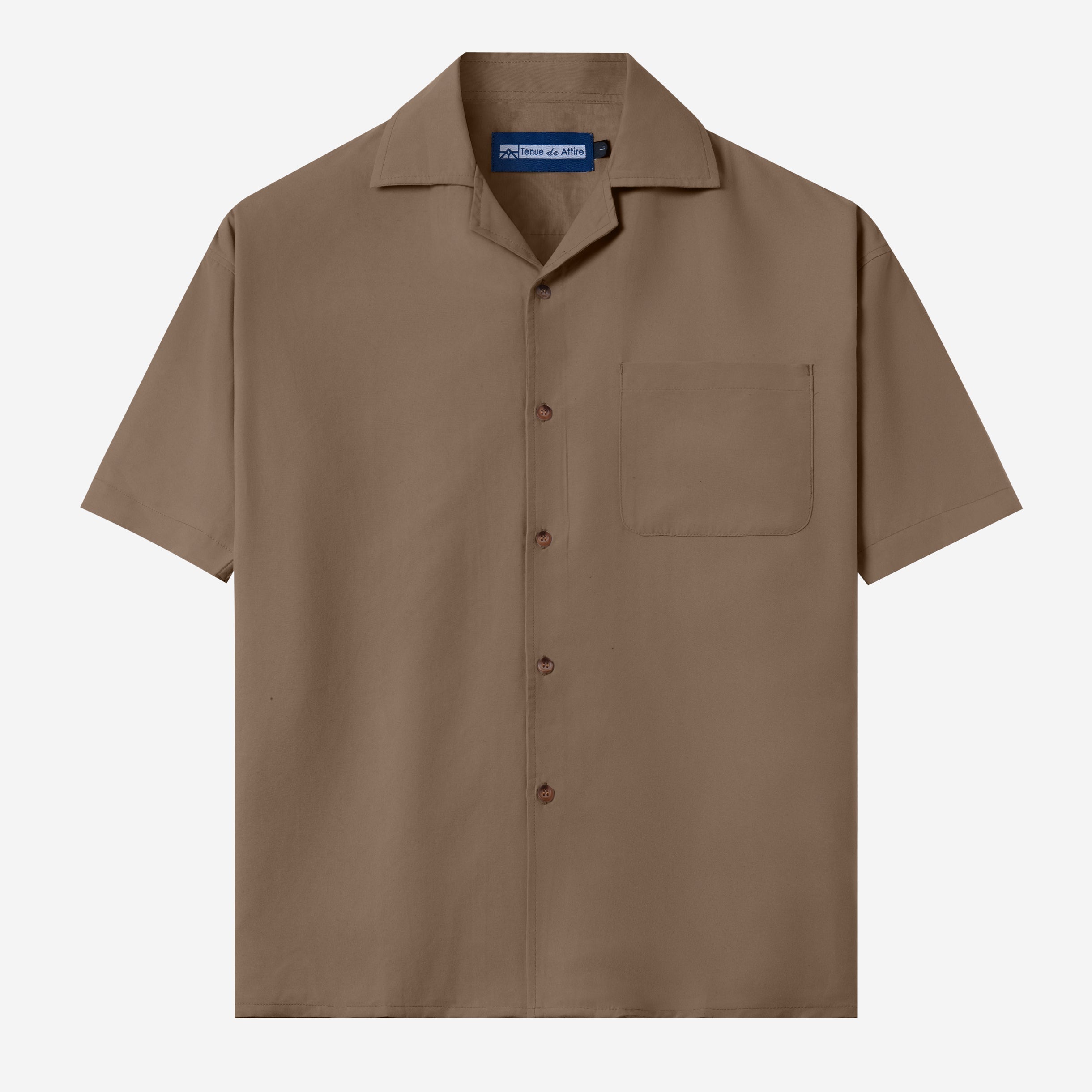 FACTORY SALE - CREMA Camp Collar - Brown