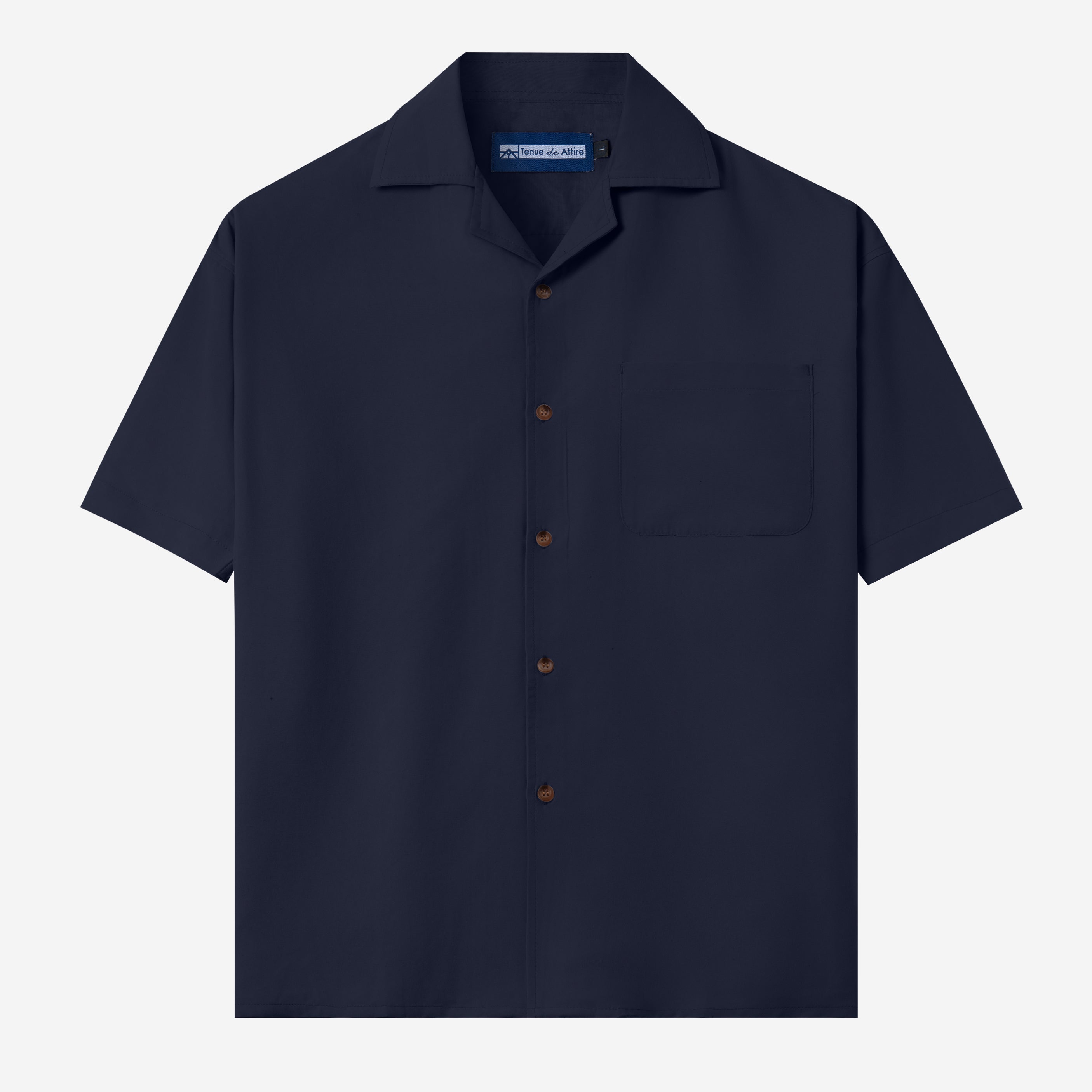 FACTORY SALE - CREMA Camp Collar - Navy