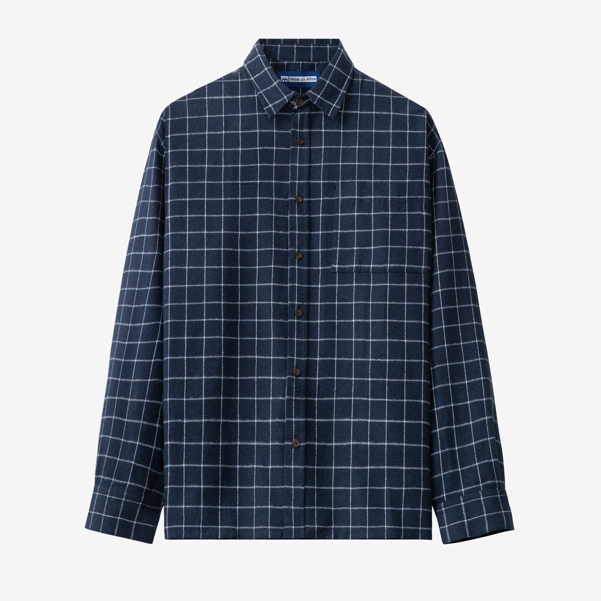 Kemeja Flanel Tenue de Attire - College Days Flannel Long Sleeve - Navy ...