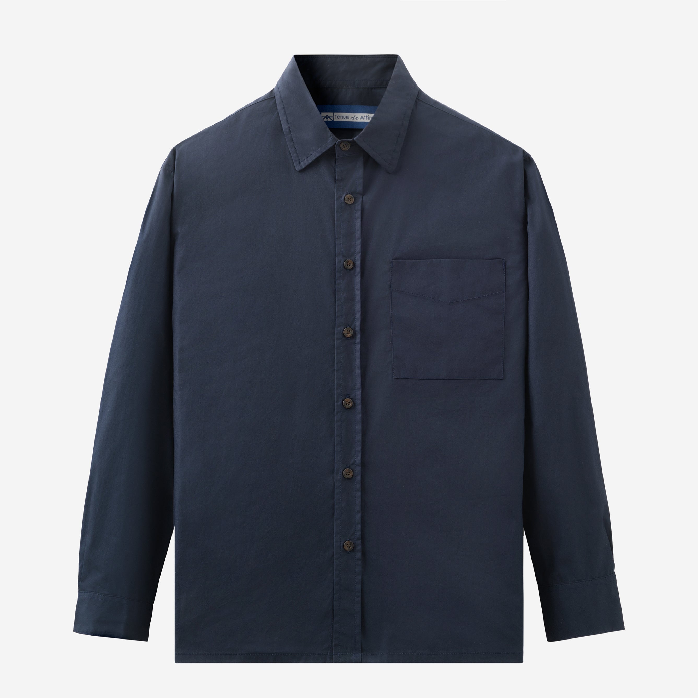 FACTORY SALE - Metro Spectrum Long Sleeve Shirt - Navy