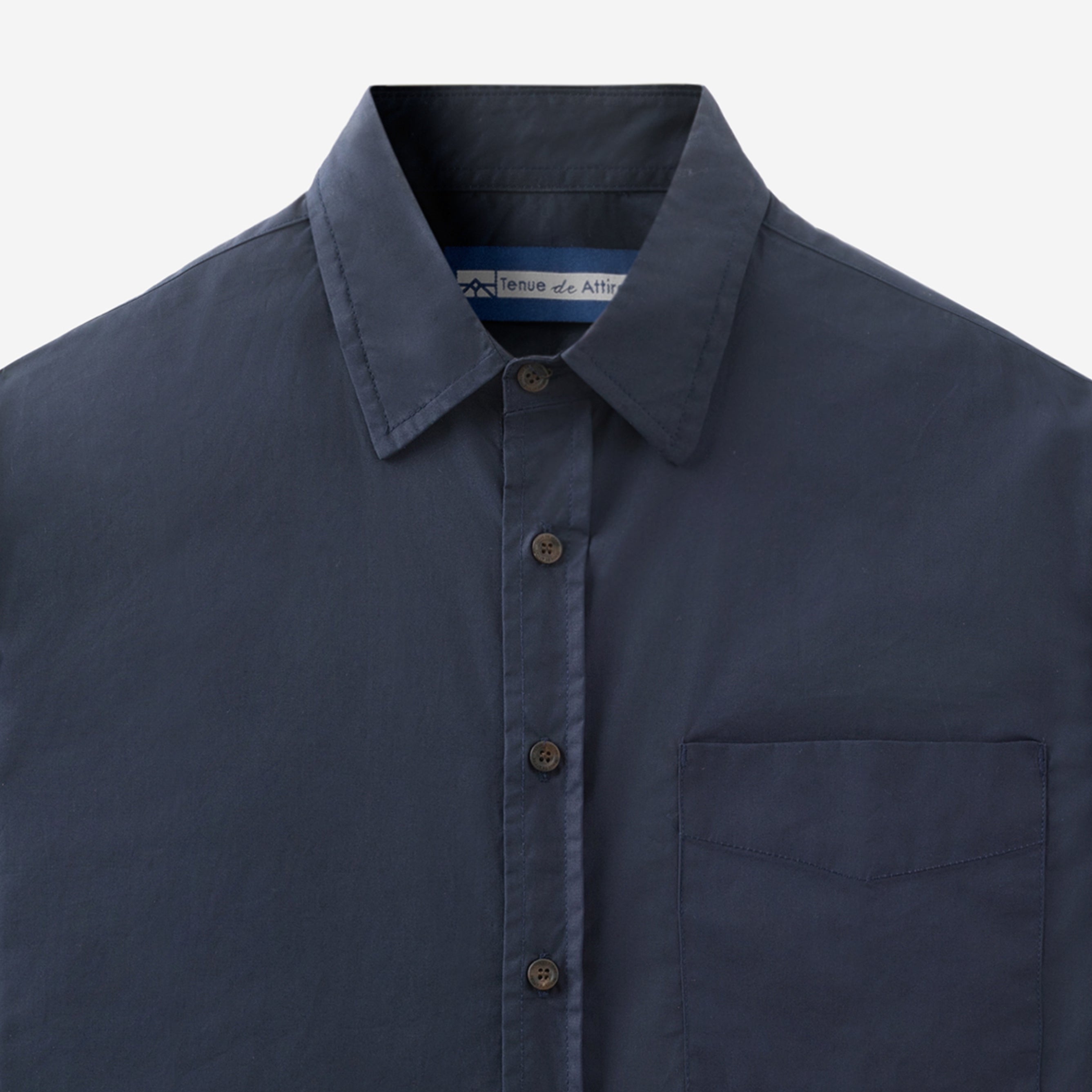 FACTORY SALE - Metro Spectrum Long Sleeve Shirt - Navy