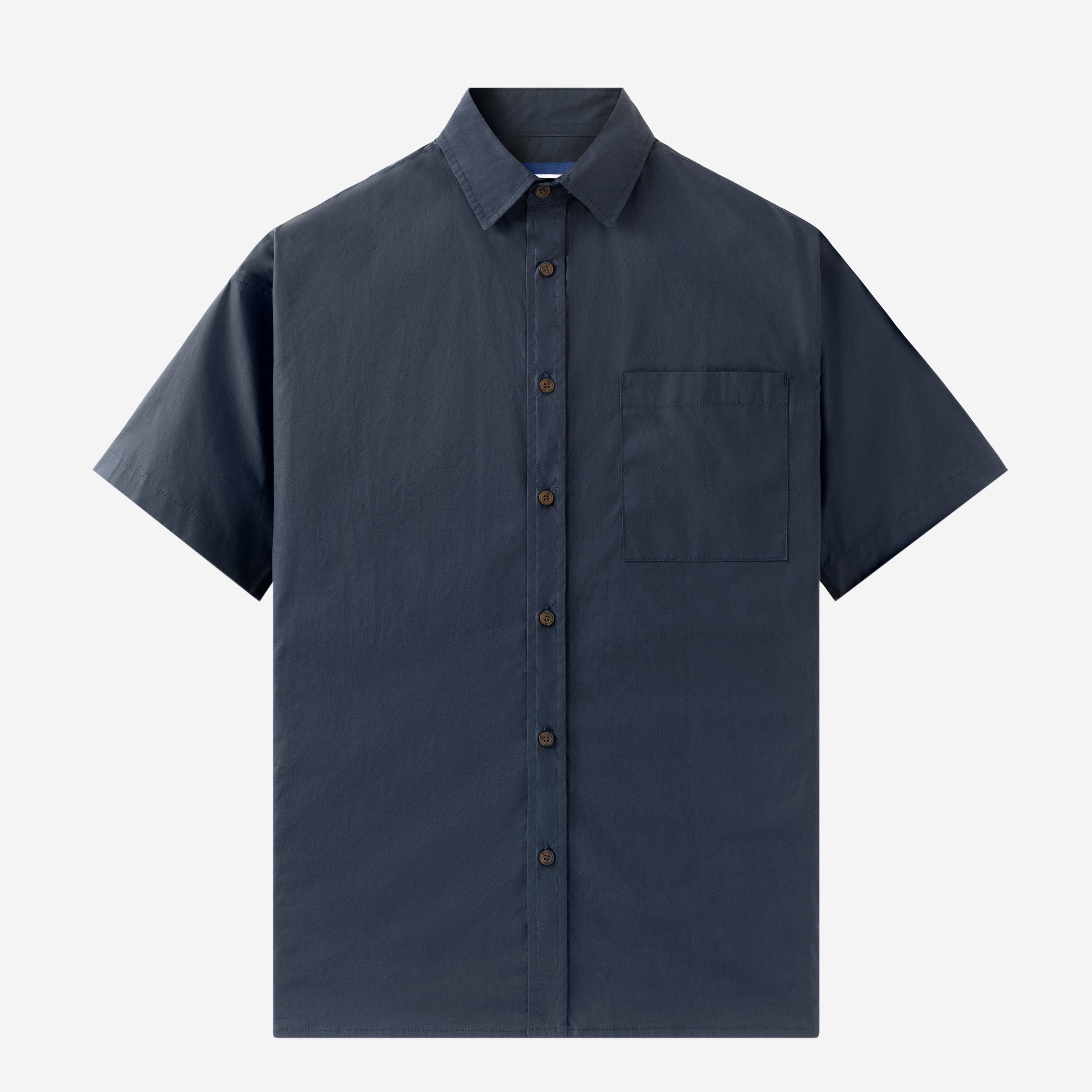 FACTORY SALE - Metro Spectrum Short Sleeve Shirt - Navy