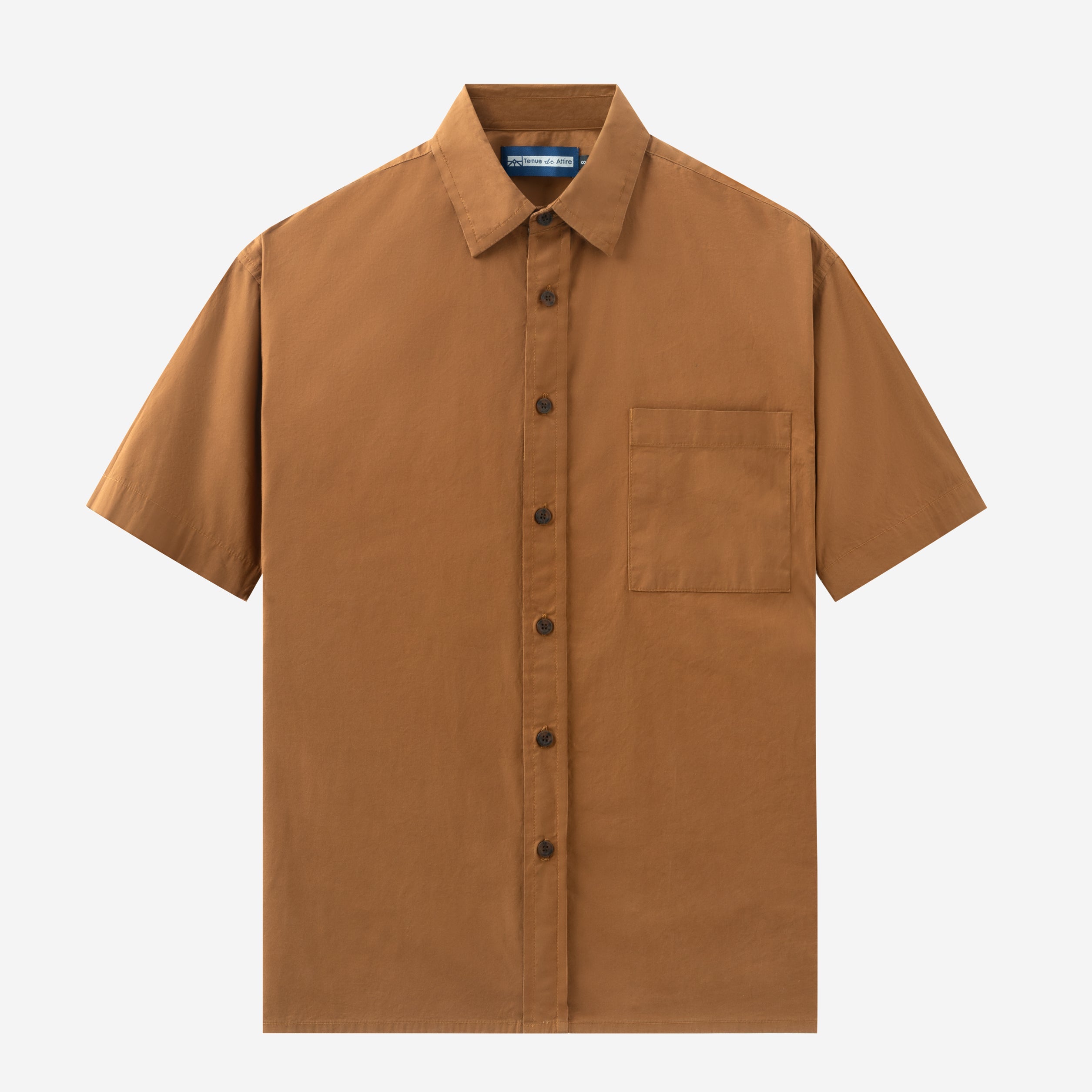 FACTORY SALE - Metro Spectrum Short Sleeve Shirt - Light Brown