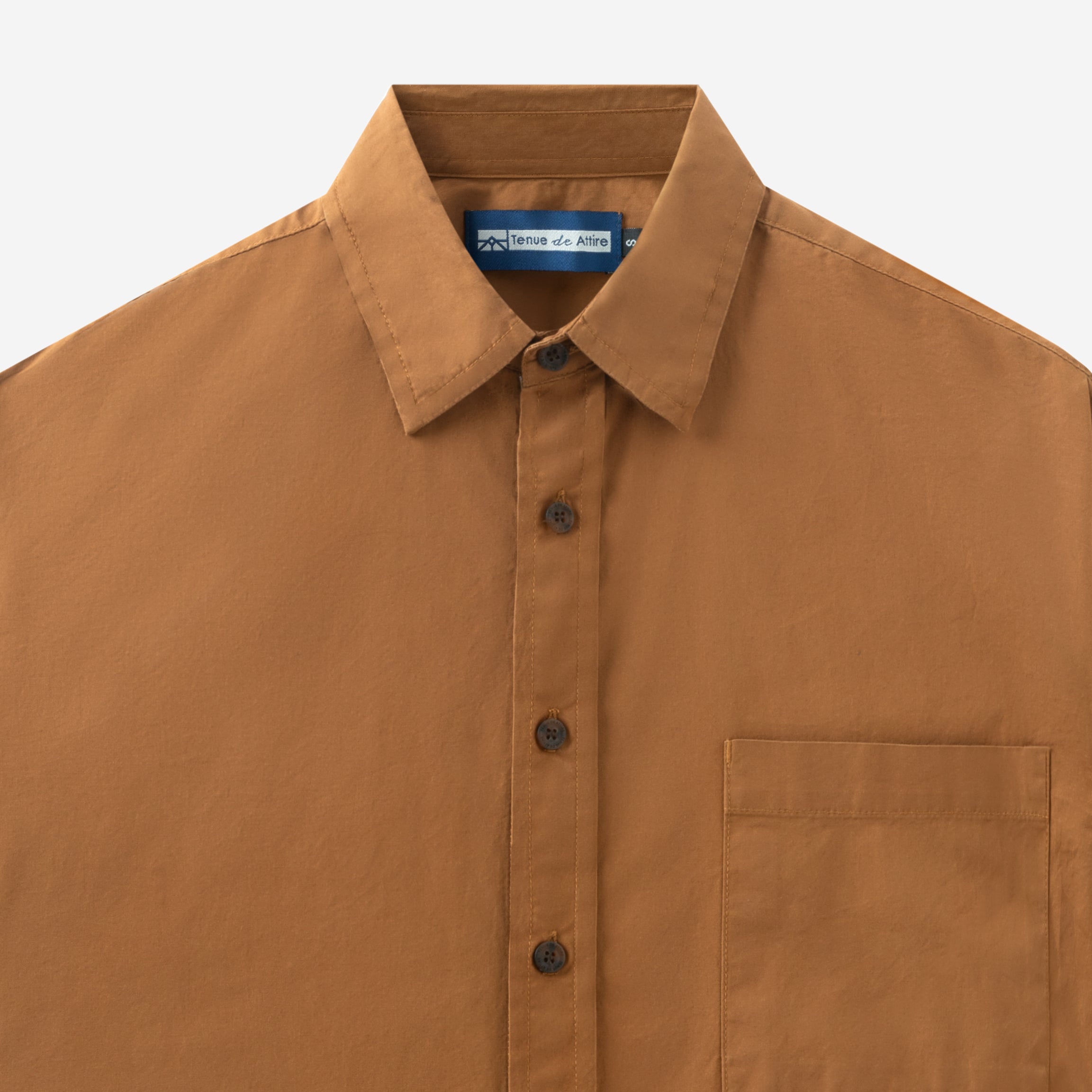 FACTORY SALE - Metro Spectrum Short Sleeve Shirt - Light Brown