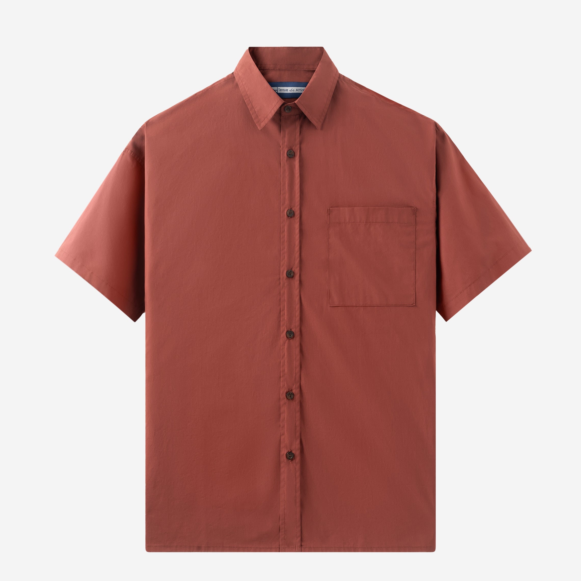 FACTORY SALE - Metro Spectrum Short Sleeve Shirt - Terracotta