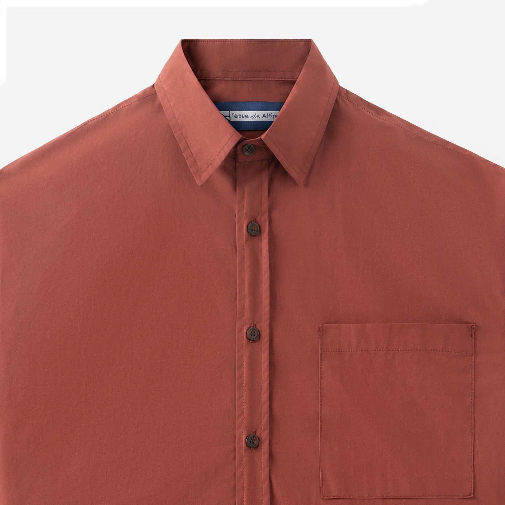 FACTORY SALE - Metro Spectrum Short Sleeve Shirt - Terracotta