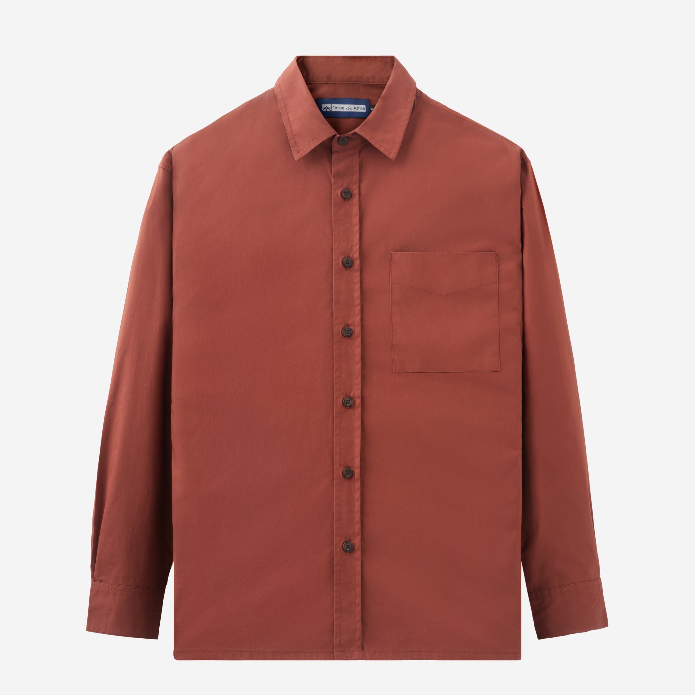 FACTORY SALE - Metro Spectrum Long Sleeve Shirt - Terracotta