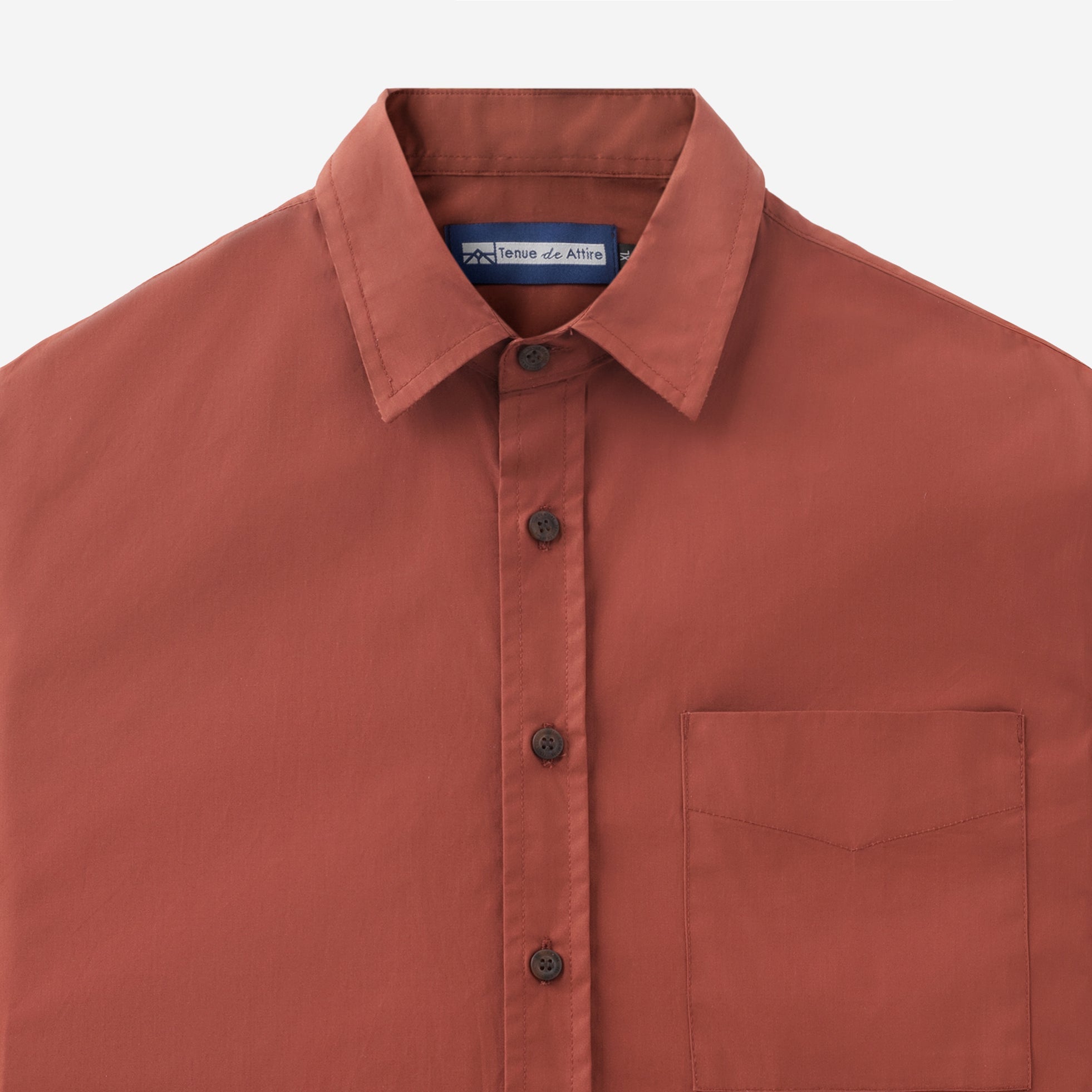 FACTORY SALE - Metro Spectrum Long Sleeve Shirt - Terracotta