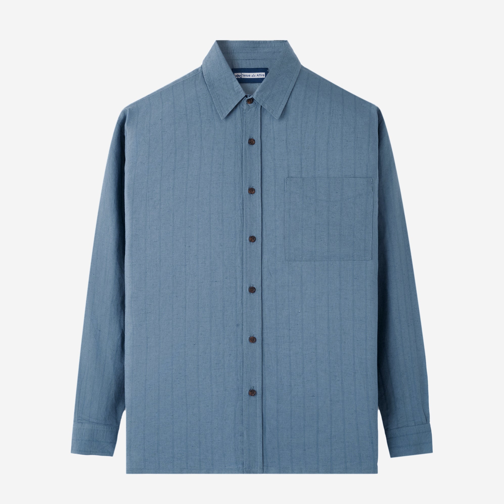 FACTORY SALE - Breakfast Club Long Sleeve Shirt - Blue Stripes