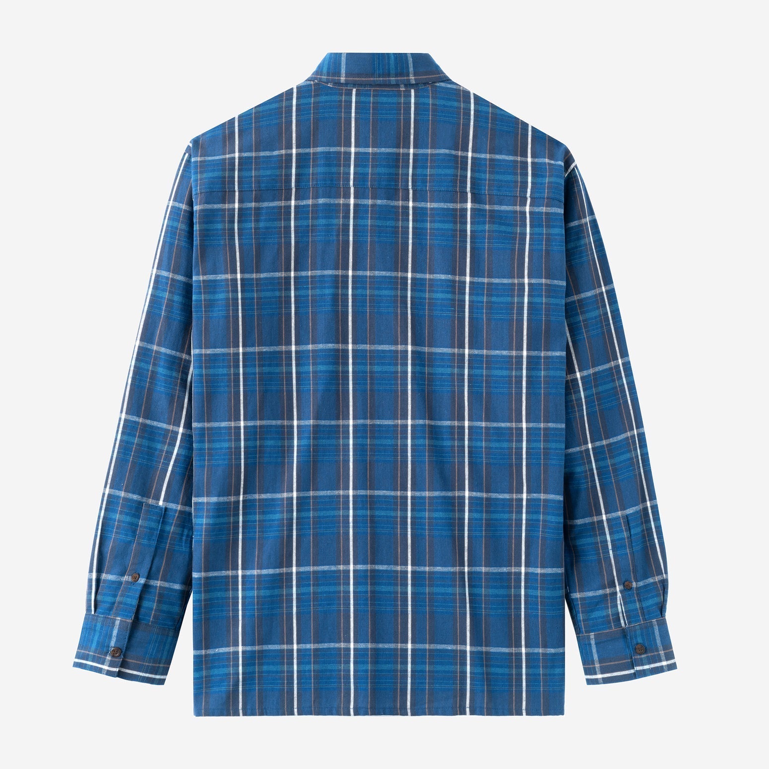 FACTORY SALE - Summer Classic Long Sleeve Shirt - Blue Square