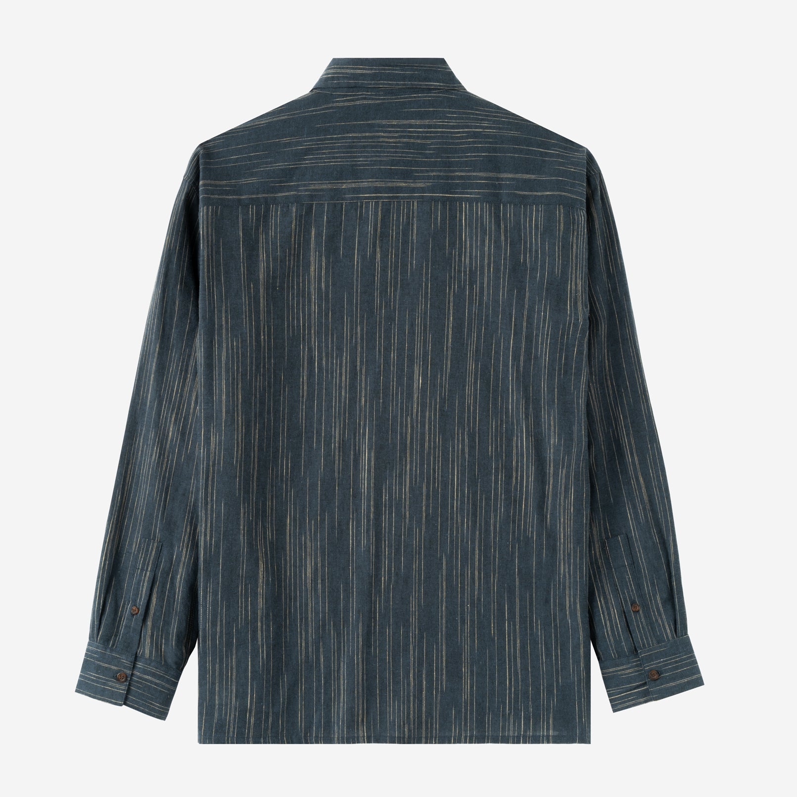 Summer Classic Long Sleeve Shirt - Blue Navy Stripes