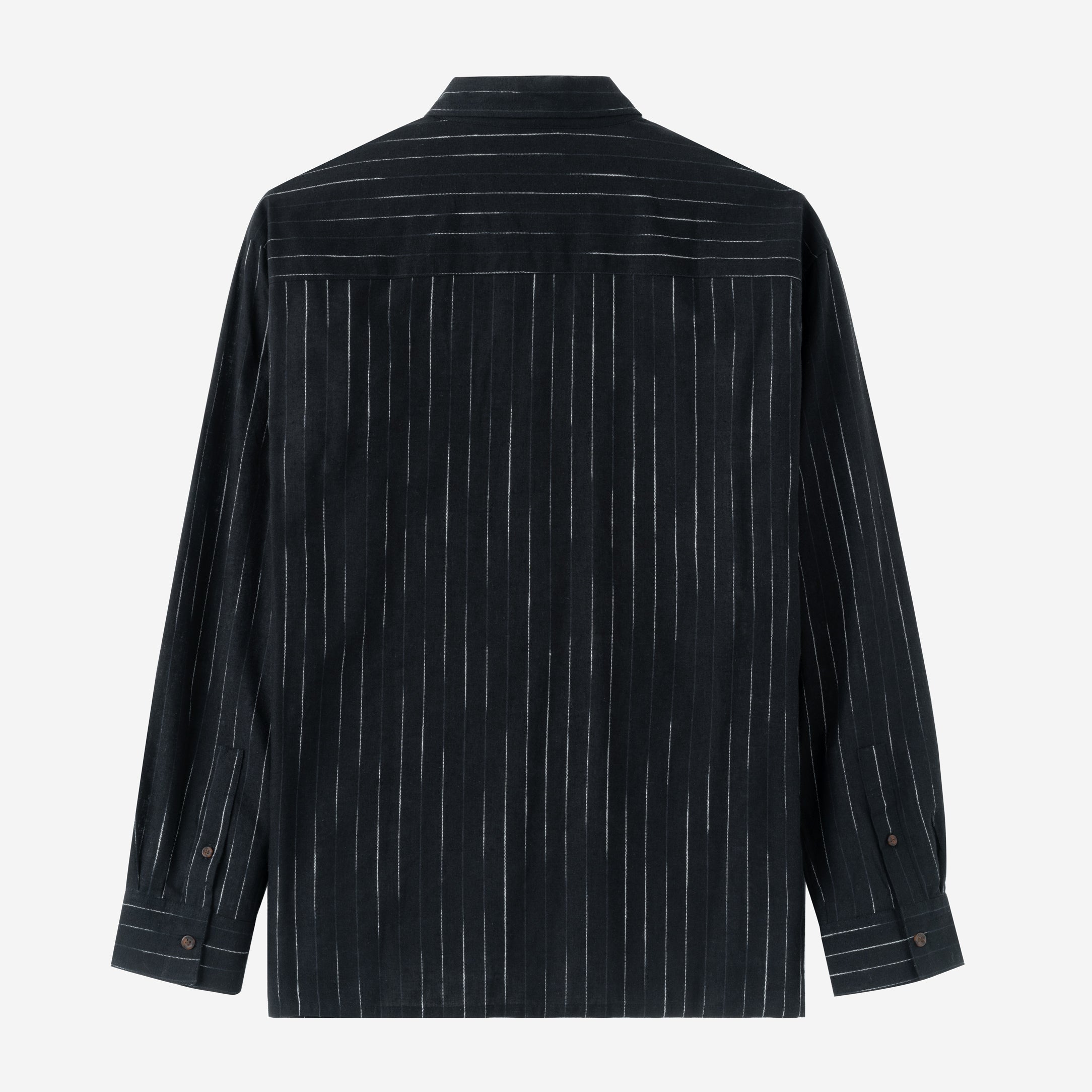 FACTORY SALE - Summer Classic Long Sleeve Shirt - Black Stripes